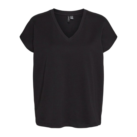 T-shirt Noir Femme Vero Moda Karin Ava