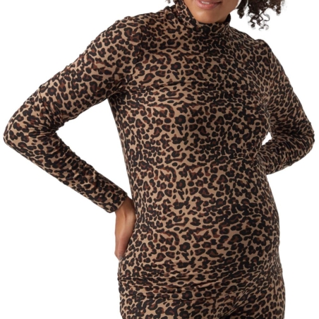 T-shirt de Grossesse Marron Femme Vero Moda Marternity Mina