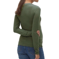 T-shirt de Grossesse Manches Longues Vert Femme Vero Moda Maternity Top