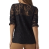T-Shirt Noir Femme Vero Moda Maternity Lace Top