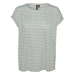 T-shirt Blanc/Vert Femme Vero Moda Mava