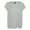 T-shirt Blanc/Vert Femme Vero Moda Mava