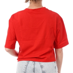 T-shirt Rouge Crop Femme Supreme Grip Ranaka