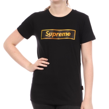 T-Shirt noir femme Supreme Grip Ganna