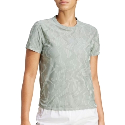T-Shirt de Sport Vert Femme Adidas CLIMACOOL+