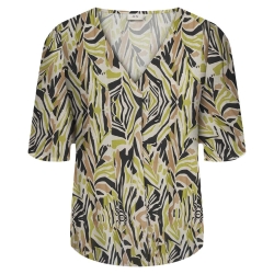 T-Shirt Beige/Marine Femme JDY Nile Life