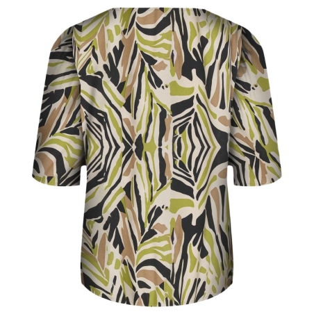 T-Shirt Beige/Marine Femme JDY Nile Life