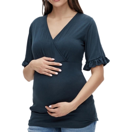 T-Shirt de Grossesse Marine Femme Mamalicious Dicte