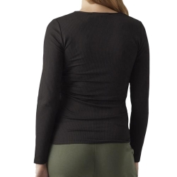 T-Shirt de Grossesse Noir Femme Vero Moda Marternity Fake
