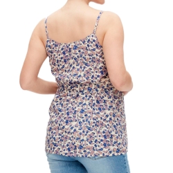 Débardeur Beige/Violet Femme Mamalicious Celia