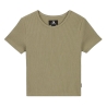 T-shirt Kaki Femme Converse The Rib Crop