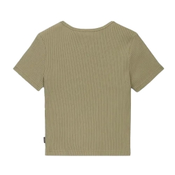 T-shirt Kaki Femme Converse The Rib Crop