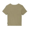 T-shirt Kaki Femme Converse The Rib Crop