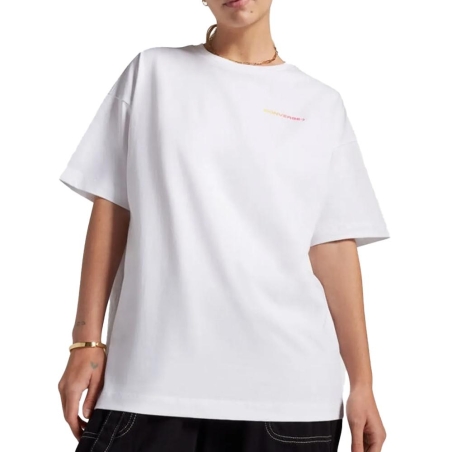T-Shirt Blanc Femme Converse Colorful