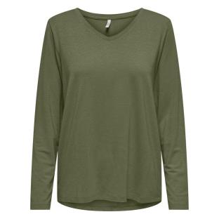 T-shirt Kaki Femme Only Harly ML