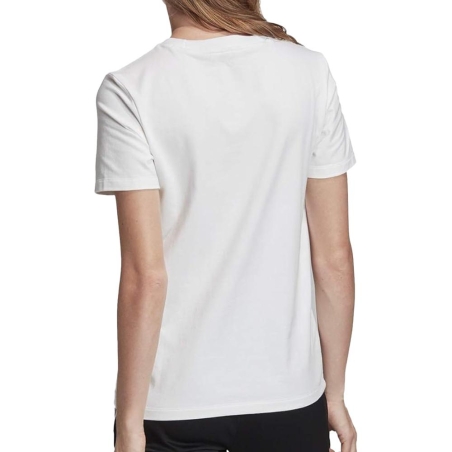 T-shirt Blanc Femme Adidas Trefoil34
