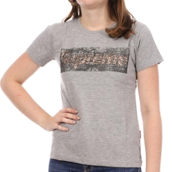 T-shirt Gris Femme Supreme Grip Laila