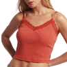 Top Orange Femme Superdry Vintage Lace Cami