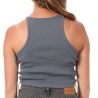 Débardeur Gris Femme Superdry Racer