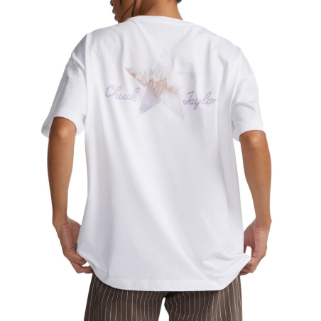 T-shirt Blanc Femme Converse Chuck Taylor Infill