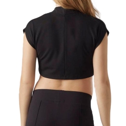 Top Noir Femme Mamalicious Luna Cropped Blazer