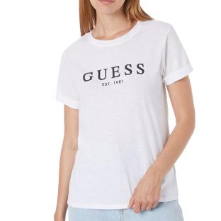 T-shirt Blanc Femme Guess Rol1981
