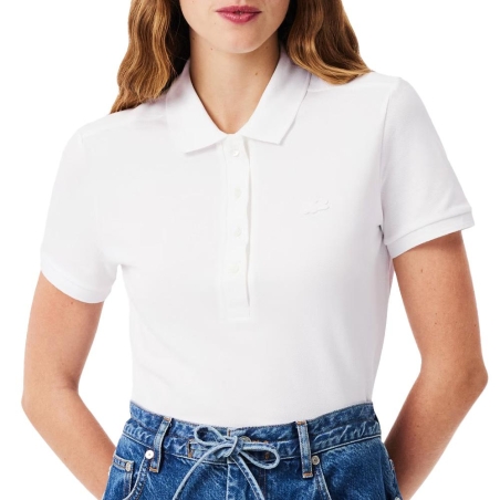 Polo Blanc Femme Lacoste PF5462