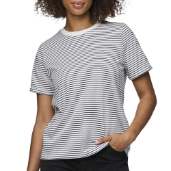 T-shirt Blanc à rayures Femme Pieces Ria
