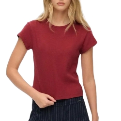 T-shirt Rouge Femme Superdry Athletic Essential