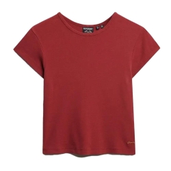 T-shirt Rouge Femme Superdry Athletic Essential