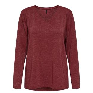 T-shirt Bordeaux Femme Only Harly ML