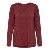 T-shirt Bordeaux Femme Only Harly ML