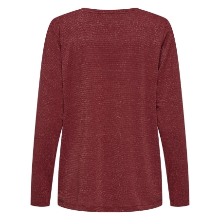 T-shirt Bordeaux Femme Only Harly ML