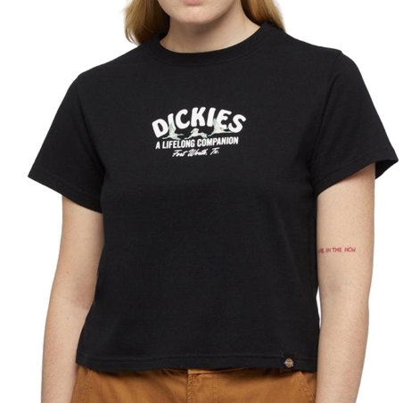 T-shirt Noir Femme Dickies Companion