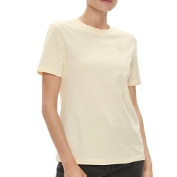 T-shirt Beige Femme Calvin Klein Jeans Ck Embro