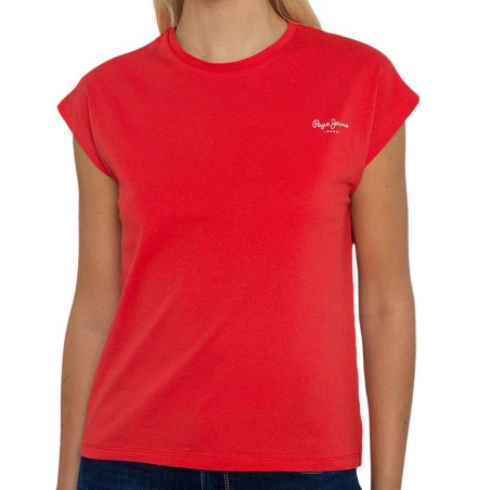 T-shirt Rouge Femme Pepe jeans Bloom0