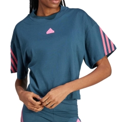T-shirt Bleu Femme Adidas IL3063