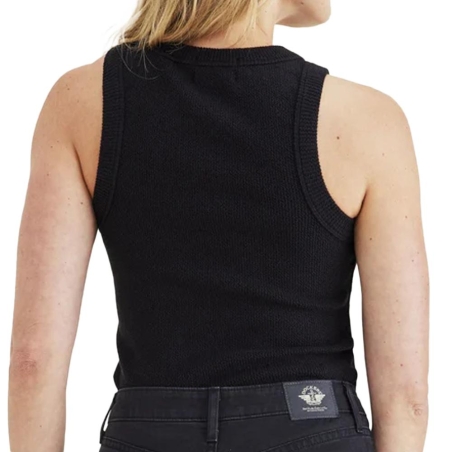 Débardeur Noir Femme Dockers Rib Knit Tank