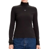 T-Shirt Col Roulé Marron Femme Calvin Klein Jeans Label