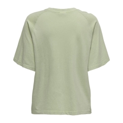 T-shirt Vert/Beige Femme JDY Smoke