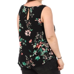 Débardeur Imprimé Noir Femme Vero Moda CURVE Tigers Eye