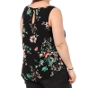 Débardeur Imprimé Noir Femme Vero Moda CURVE Tigers Eye