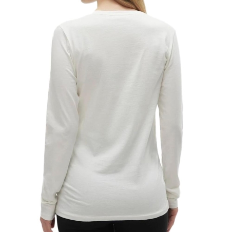 T-shirt Manches Longues Beige Femme Mamalicious Hoho