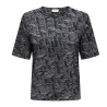 T-Shirt Noir/Blanc Femme JDY Debbie