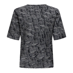 T-Shirt Noir/Blanc Femme JDY Debbie