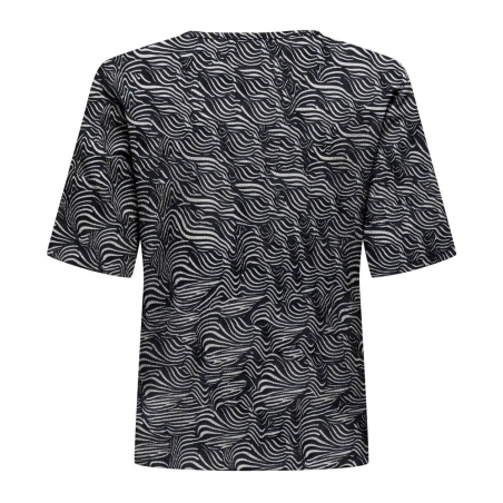T-Shirt Noir/Blanc Femme JDY Debbie