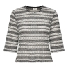T-shirt en Maille Noir/Blanc Femme JDY Elly