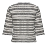 T-shirt en Maille Noir/Blanc Femme JDY Elly