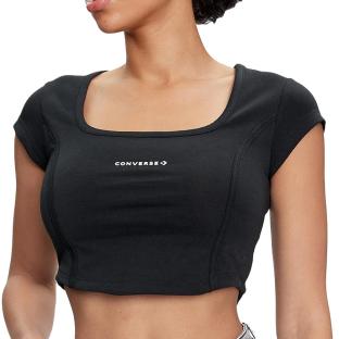 T-Shirt Noir Femme Converse Corset