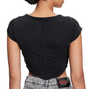 T-Shirt Noir Femme Converse Corset